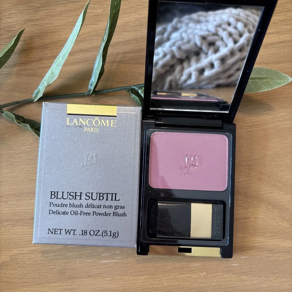 New LANCOME BLUSH SUBTIL ROSE IVOIRE - FULL SIZE With Brush In Box